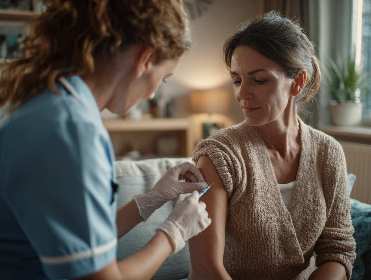 infirmière pour prélèvement
